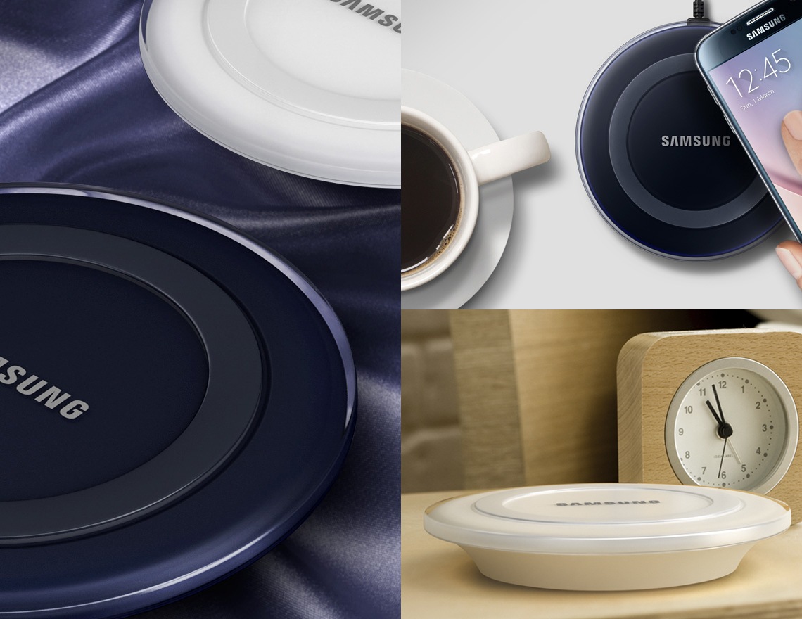 شارژر و هدفون بی سیم S6 سامسونگ