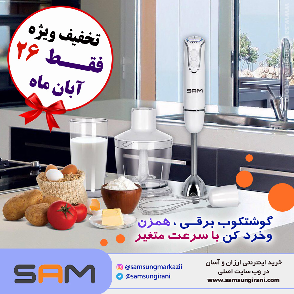 گوشتکوب برقی ، همزن و خردکن با سرعت متغییر