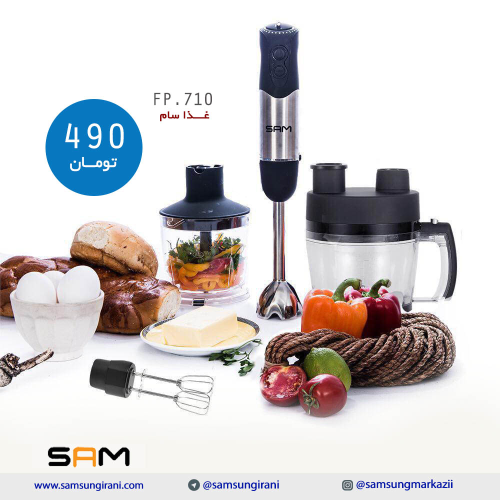 قیمت غذاساز سام مدل 710 - خرید آنلاین غذاساز سام - خرید اینترنتی غذاساز سام مدل 710